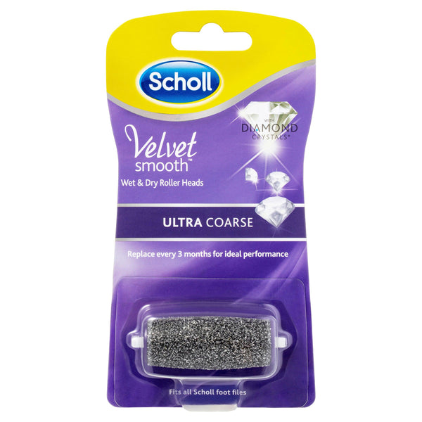 Scholl Velvet Smooth Wet and Dry Ultra Coarse Roller Heads 1 Pack