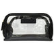 Mp Cosmetics Transparent Two-Piece Cosmetic Bag Set black