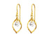 Ross Tear Cubic Zirconia Drop Earrings Gold FE4249G