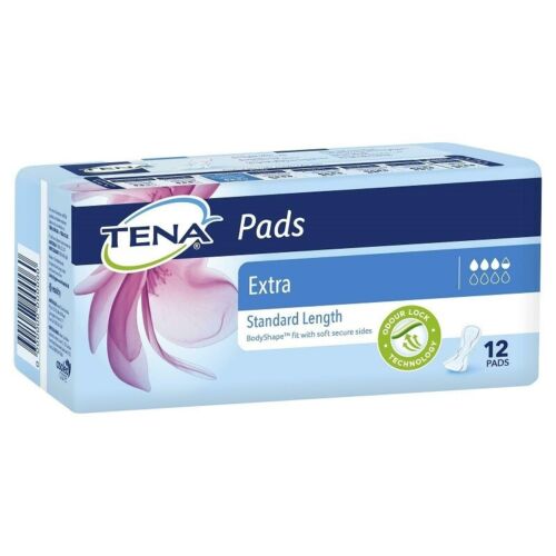 Tena Pads Extra Standard Length 12 Pack