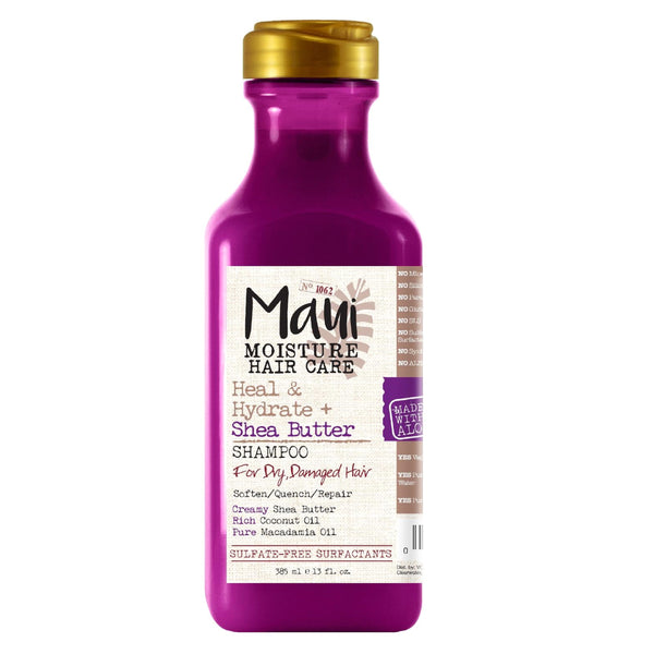 Maui Moisture Heal & Hydrate + Shea Butter Shampoo for Tight Curly Hair 385mL