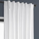 HPD Half Price Drapes Heritage Plush Velvet Curtains for Bedroom and Living Room 50 X 108CM 1 Panel White