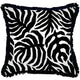 Escape to Paradise Cushion Cover Coastal Fringe Black Casa Palms Black 60CM X 60CM