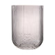 Escape to Paradise Ribbed U Shaped Glass Vase Large Grey