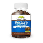 Nature's Way Restore Probiotic ChocBalls 60 Chocolate Balls