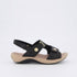 Homyped Odette Strap Sandals in Black Size 8