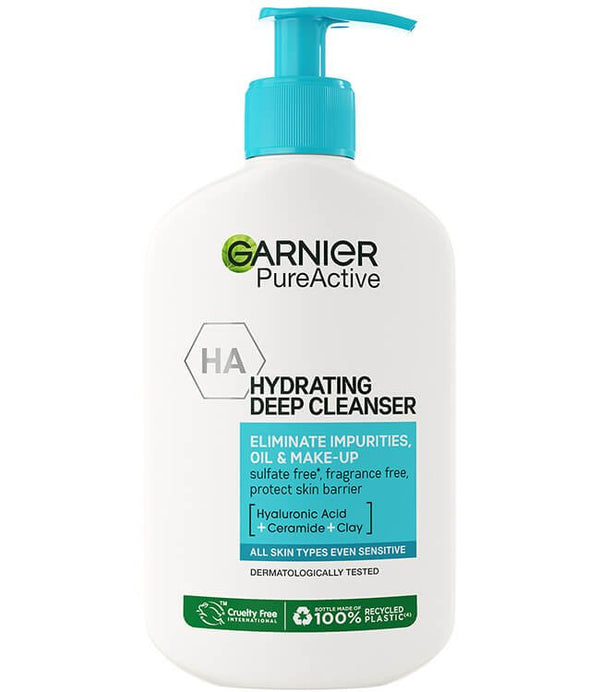 Garnier Pure Active Deep Hydrating Cleanser 250Ml