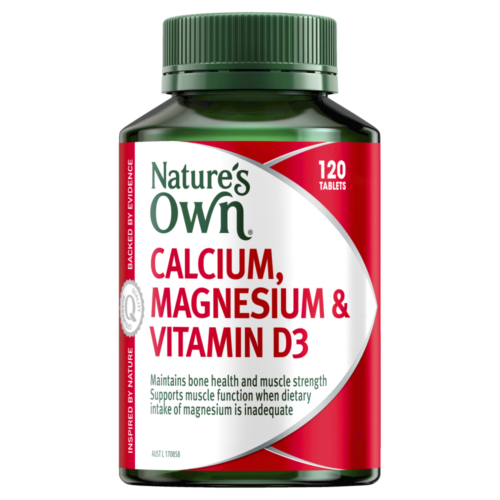 Natures Own Calcium & Magnesium With Vitamin D3 120 Tablets