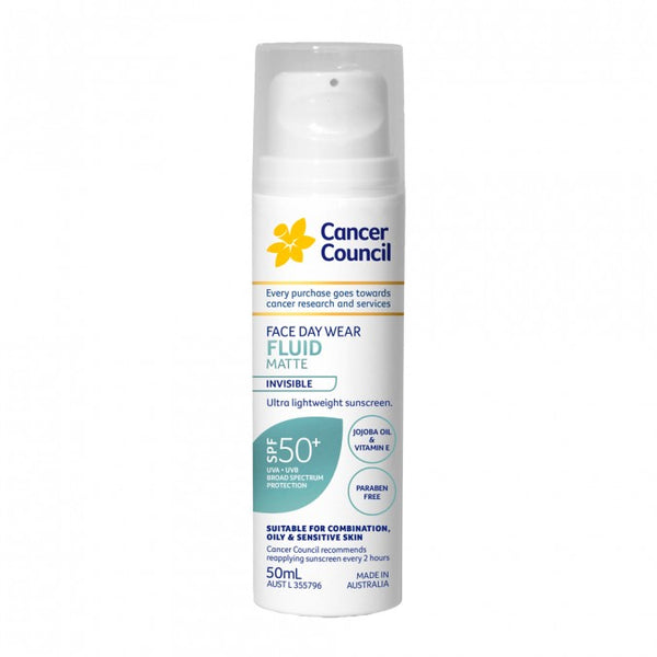 Cancer Council Fluid Matte Invisible SPF50 Plus 50ml