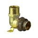Brasshards Flared Compression Wall Elbow Brass 15mm Female x 20mm Compression
