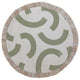 Escape to Paradise Round Placemat Coastal Fringe Muse Sage 40CM
