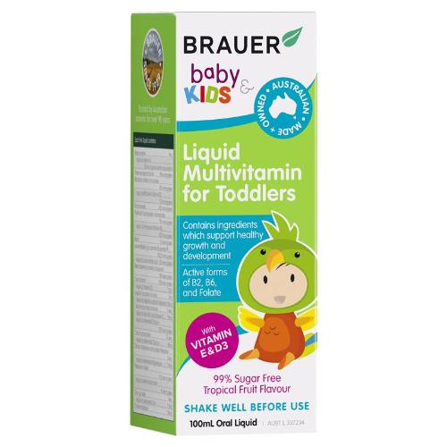 Brauer Liquid Multivitamin 1-3Yrs 100ML