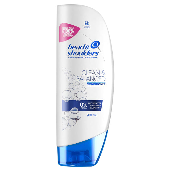 Head & Shoulders Clean & Balanced Anti Dandruff Conditioner For Clean Scalp 200ml