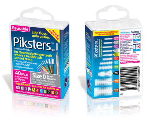 Piksters Interdental Size 0 Grey 40Pk