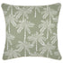 Escape to Paradise Cushion Cover With Piping Cabana Palms Sage 45CM x 45CM