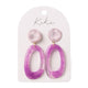 Splosh Kiki Violet Loop Earrings