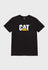 Cat Logo T Shirt In Pitch Black XL