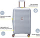 Delsey Paris Cruise 3.0 Hardside Expandable Spinner Luggage Platinum Checked Large 71 cm