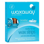 Waxaway Ready To Use Facial Wax Strips for Sensitive Skin 20 Pack