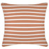 Escape to Paradise Cushion Cover With Piping Hampton Stripe Clay 45CM X 45CM