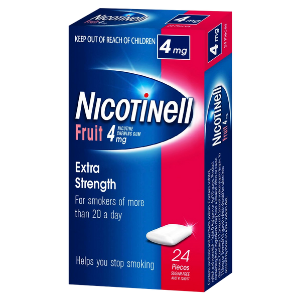 Nicotinell Chewing Gum Nicotine 4mg 24 Pieces – Fruit