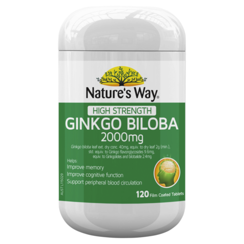 Nature’s Way High Strength Ginkgo 2000MG Caps 120