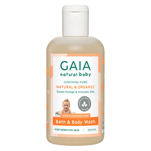 GAIA Natural Baby Bath and Body Wash 250ml