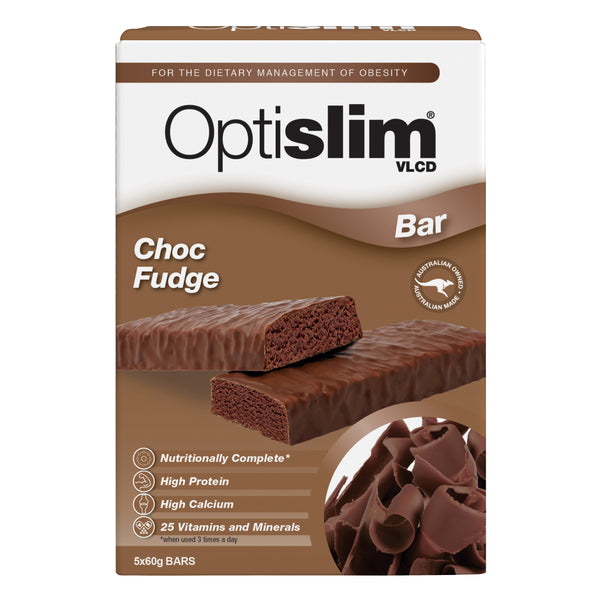 Optislim VLCD Choc Fudge Bar 60G X 5