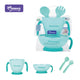 Momeasy Mealtime Set With Suction Baby Bowl Spoon Bib And Teether 4 Piece