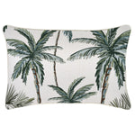 Escape to Paradise Cushion Cover With Piping Palm Tree Paradise Natural 35CM X 50CM