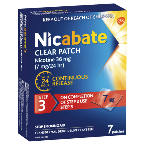 Nicabate Patches Clear 7mg 7 Days