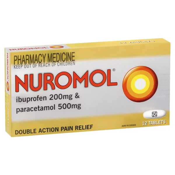 Nuromol Double Action Pain Relief 12 Tablets