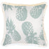 Escape to Paradise Cushion Cover Coastal Fringe Pineapples Seafoam 45CM X 45CM