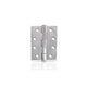 Trio Door Butt Hinge Fixed Pin Polished Stainless Steel 100 x 75 x 2.5mm