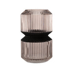 Escape to Paradise Ribbed Designer Vase Medium Champagne