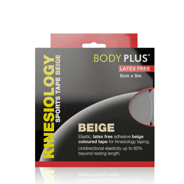 Body Plus Sport K-Tape Latex Free 5cmx5m Beige