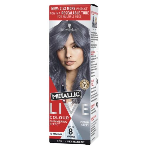 Schwarzkopf Metallic LIVE Colour Denim Steel 75ml