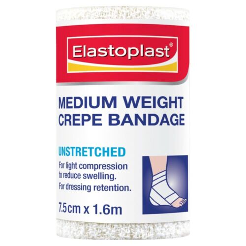 Elastoplast Medium Weight Crepe Bandage 7.5cm X 1.6m