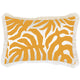 Escape to Paradise Cushion Cover Coastal Fringe Casa Palms Gold White 35CM x 50CM