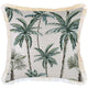 Escape to Paradise Cushion Cover Coastal Fringe Palm Tree Paradise Natural 60CM x 60CM