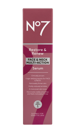 No7 Restore and Renew Multi Action Anti Aging Face & Neck Serum 30ML