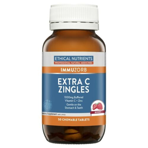 Ethical Nutrients Extra C Zingles Berry Chew Tabs 50