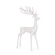 Holly and Ivy White Minimalist Reindeer Christmas Decoration Figurine 44.5CM