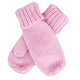 Wicked Sista Womens Knitted Mittens in Pink Soft Warm Winter Gloves