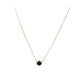 Wicked Sista Mariella Gold Pendant Necklace With Black Crystal
