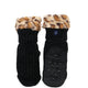 Wicked Sista Chenille With Animal Fur Slipper Socks