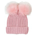 Foote Street Blush Pink Double Pom Pom Beanie