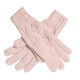 Wicked Sista Plaited Knit Gloves Blush