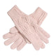 Wicked Sista Pattern Knitted Gloves Blush