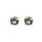 Wicked Sista Classic Crystal Studs Black Diamond Silver